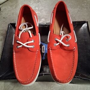 Tommy Hilfiger Vibrant Red Boat Shoes